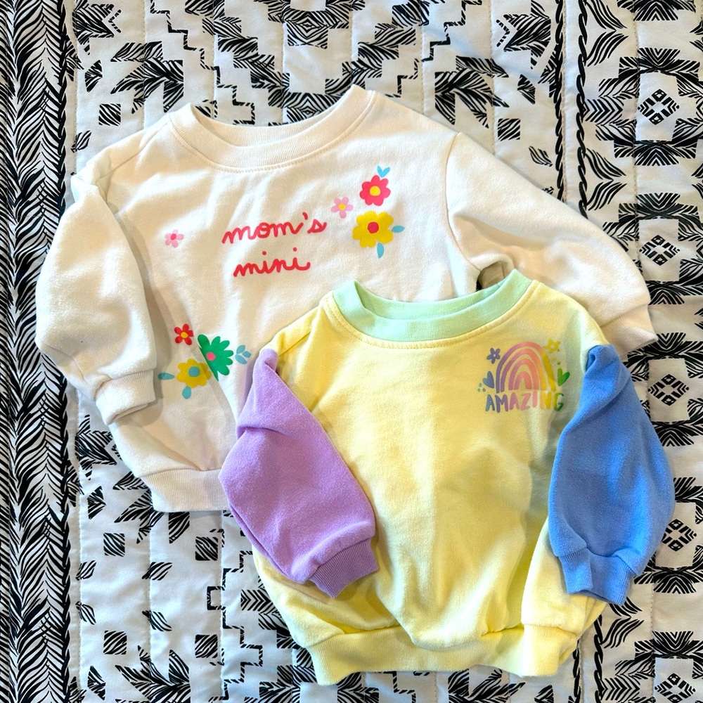 Infant sweatshirts